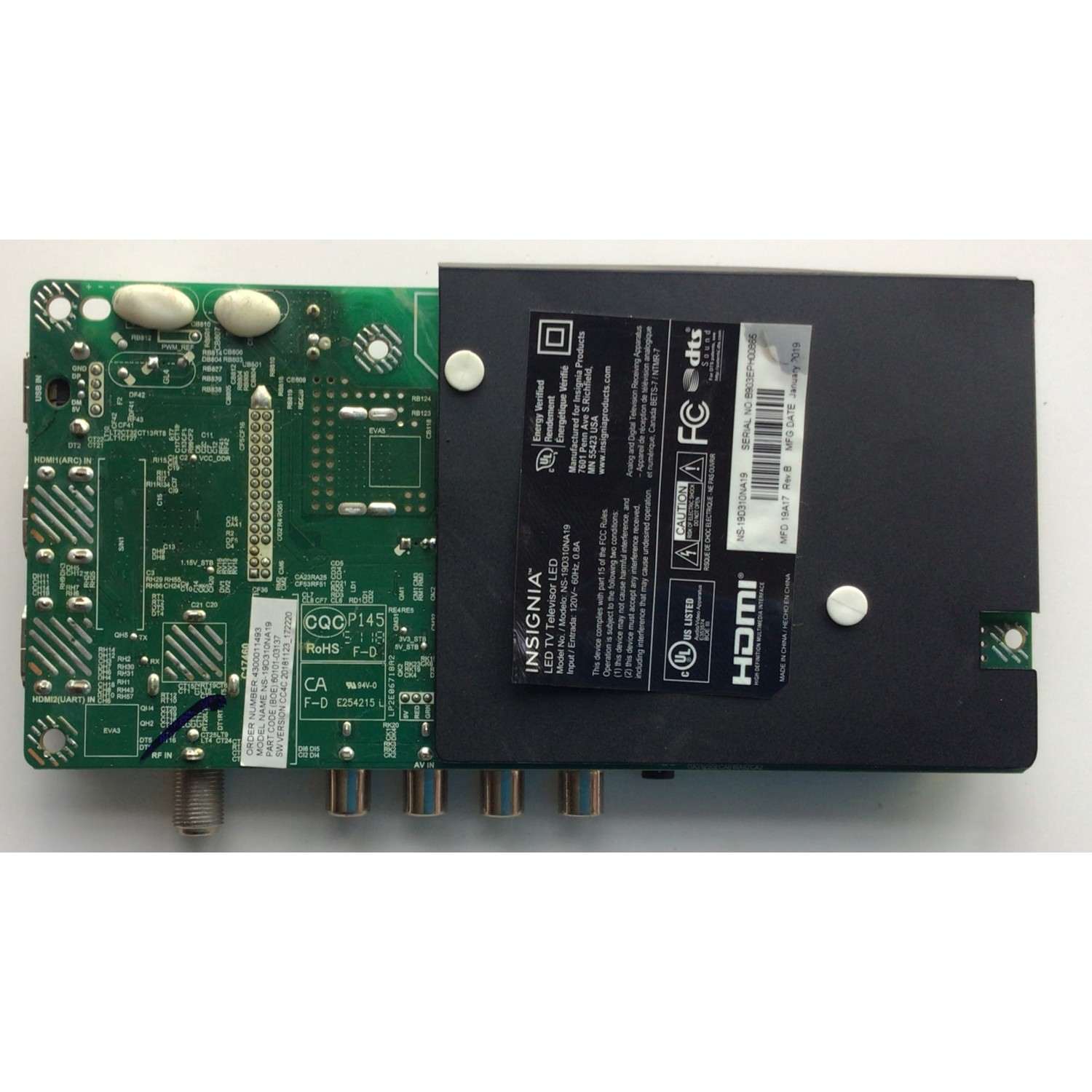 MAIN FUENTE PARA TV INSIGNIA / NUMERO DE PARTE 60101-03137 / TP.MS3553.PA592 / 4300011493 / 20181123_172220 / N18124028-0A02866 / MODELO NS-19D310NA19	 - Imagen 4